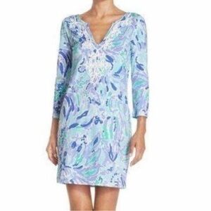 💜✨Lilly Pulitzer Marina Shirt Dress Lillys Lilac Nice Ink